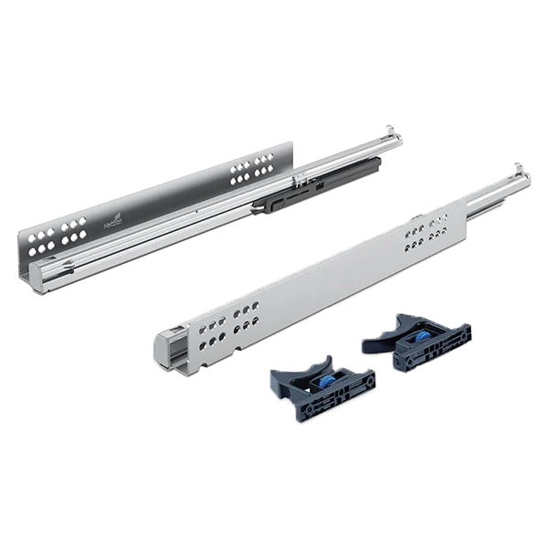 Hettich Quadro-V6 Drawer Runners, Full Extension, 30 Kgs Capacity, Silent System